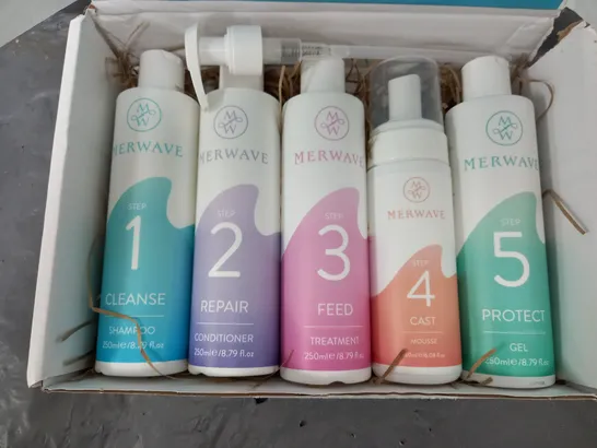 BOXED MERWAVE 5 STEP HAIR TREATMENT SET