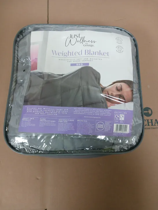 JUST WELLNESS 9KG WEIGHTED BLANKET 