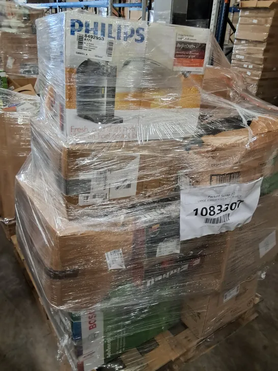 PALLET OF APPROXIMATELY 17 UNPROCESSED RAW RETURN HOUSEHOLD AND ELECTRICAL GOODS TO INCLUDE;