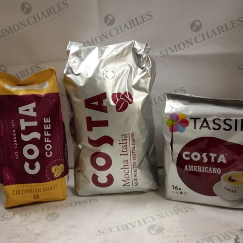LOT OF 3 ASSORTED COSTA COFFEE PRODUCTS
