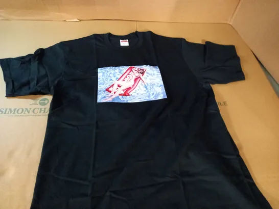 SUPREME BLACK T-SHIRT - L