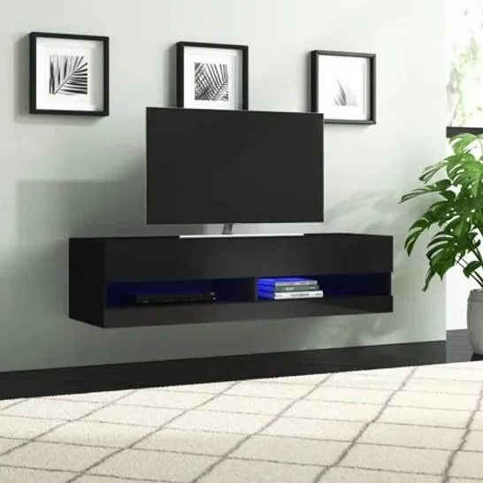 BOXED ALLON TV STAND - BLACK