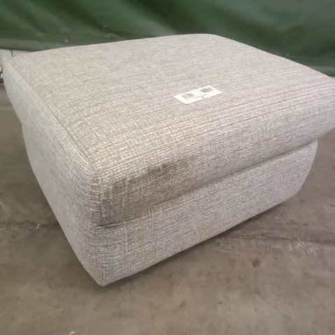 DESIGNER G PLAN MADE GREENWICH STORAGE FOOTSTOOL - LOOM SHALE FABRIC 