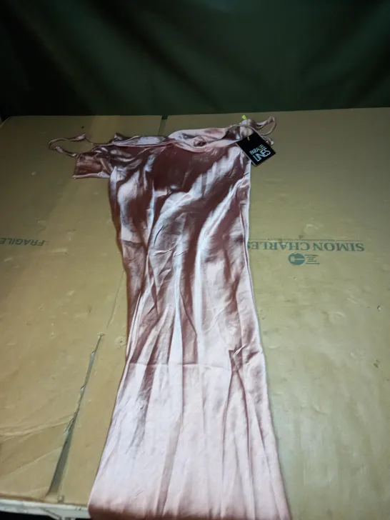 PARALLEL LINE SATIN MAXI DRESS SIZE 8