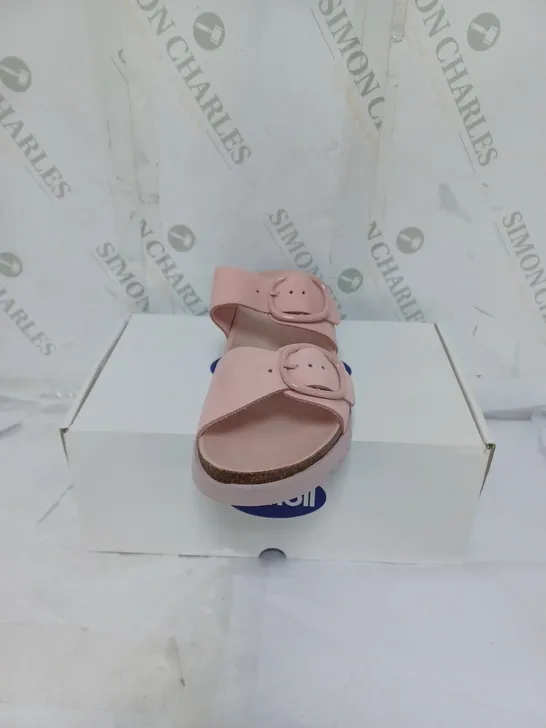 BOXED SCHOLL SOFT STEP LADIES SANDALS BUCKLE FASTENING SIZE 6 PINK