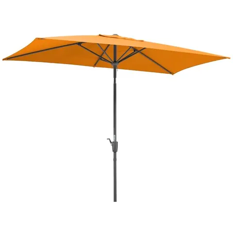 BOXED 2.7 TRADITIONAL FABRIC PARASOL IN ORANGE 