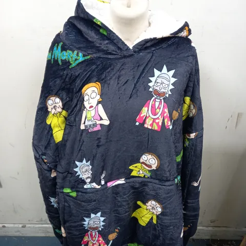 RICK AND MORTY HOODED BLANKET JUMPER 