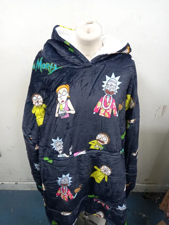 RICK AND MORTY HOODED BLANKET JUMPER 