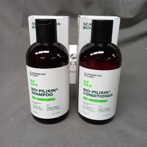 BOXED SCANDINAVIAN BIOLABS BIO-PILIXIN SHAMPOO & CONDITIONER 250ML