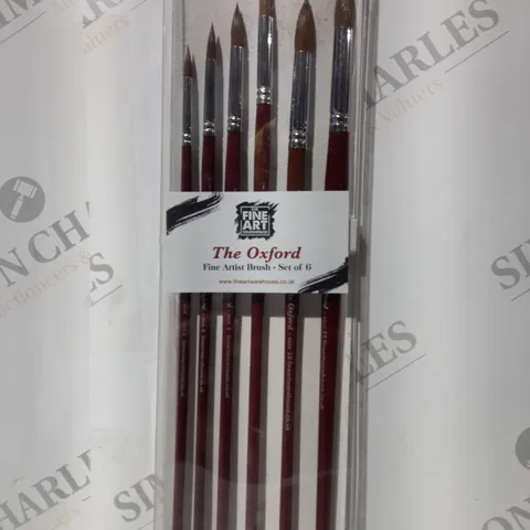 THE OXFORD SET OF 6 FINE ARTIST BRUSHES