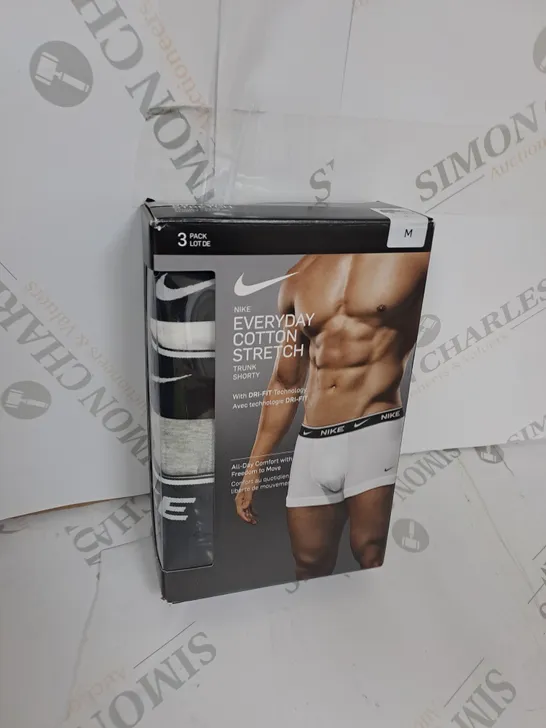 NIKE BOXERS 3X PACK BLACK/WHITE/GREY