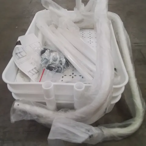 BOXED WHITE THREE TIER TROLLEY UNIT