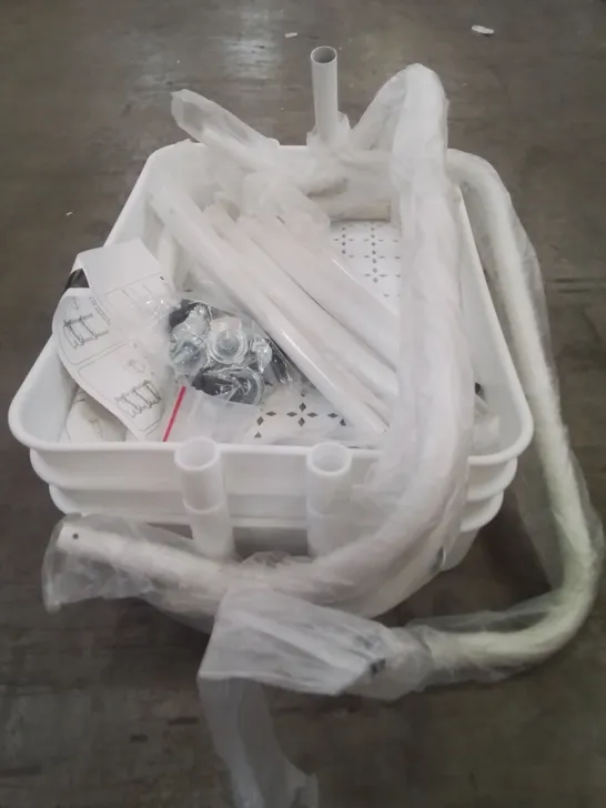 BOXED WHITE THREE TIER TROLLEY UNIT