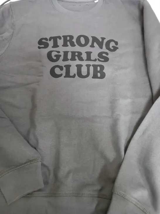 YOU ARE THE CLUB STRONG GIRL CLUB JUMPER - XL