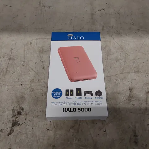 BOXED HALO 5000MAH PORTABLE CHARGER // MISSING USB (1 BOX)