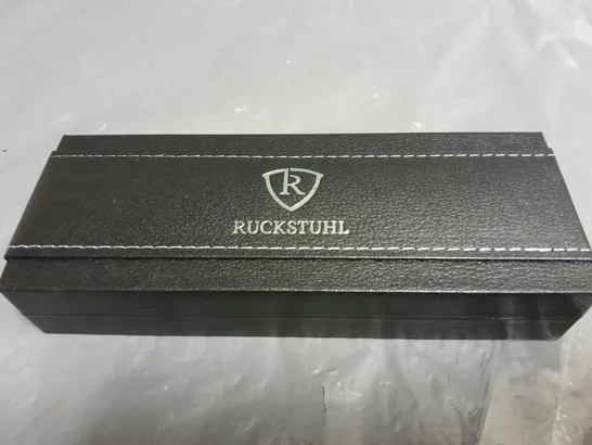 RUCKSTUHL STAINLESS STEEL HAND ASSEMBLED LUXURY PEN IN GIFT BOX 