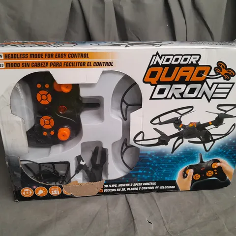 BOXED INDOOR QUAD DRONE IN BLACK 