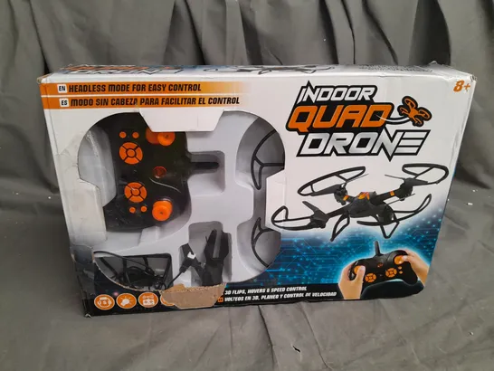 BOXED INDOOR QUAD DRONE IN BLACK 