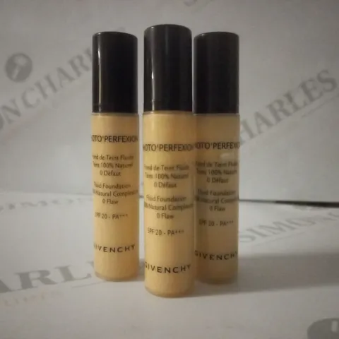 BOX OF APPROX 15 X 10ML GIVENCHY PHOTO'PERFEXION FLUID FOUNDATION TESTERS #3 PERFECT SAND 