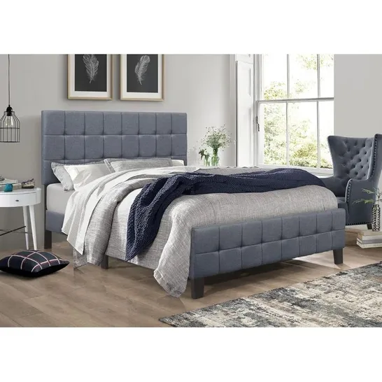 BOXED ALYSIA UPHOLSTERED PLATFORM BED - 1 BOX