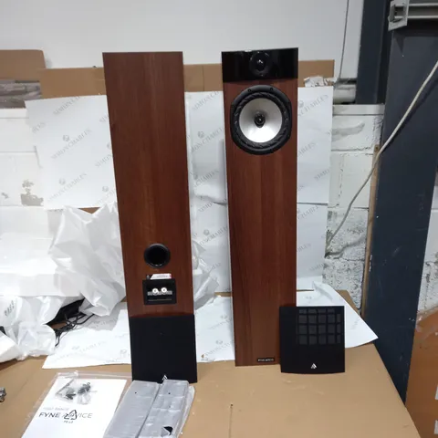 FYNE AUDIO F302 FLOOR SPEAKER PAIR - WALNUT (2 BOXES)