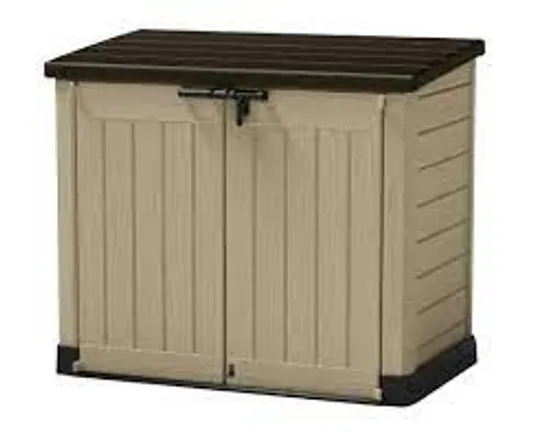 BOXED KETER STORE IT OUT MAX BROWN/BEIGE (1 BOX) - COLLECTION ONLY  RRP £169.99