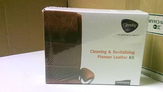 STRESSLESS CLEANING AND REVITALIZING PIONEER LEATHER KIT BOXED AND SEALED