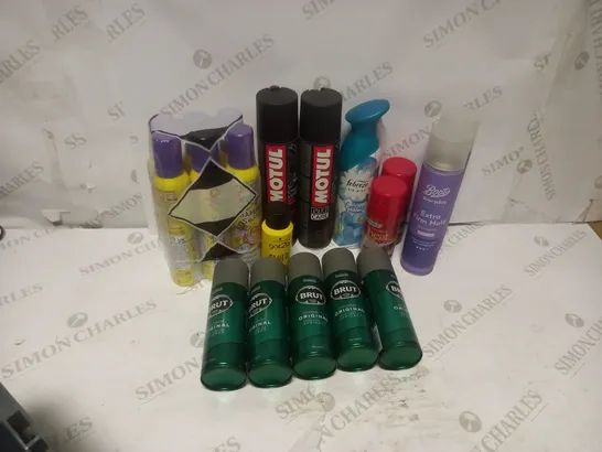 BOX OF  ASSORTED HEALTH AND BEAUTY PRODUCTS - INCLUDING HEAT SPRAY, FOAMING SOAP, FEBREEZE