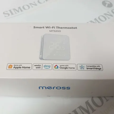 BOXED MEROSS SMART WI-FI THERMOSTAT MTS200