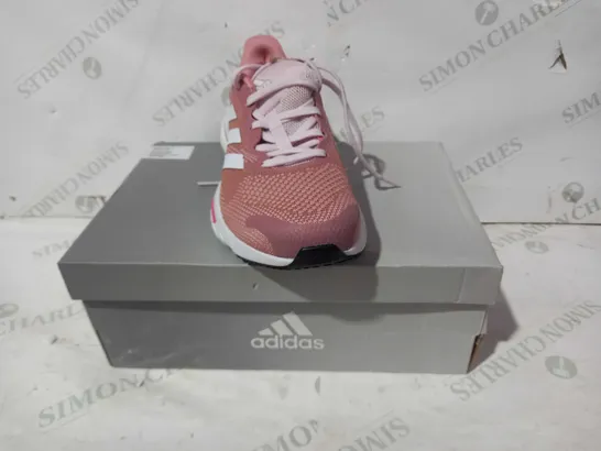 BOXED PAIR OF ADIDAS SOLAR GLIDE 5 TRAINERS IN PINK UK SIZE 6