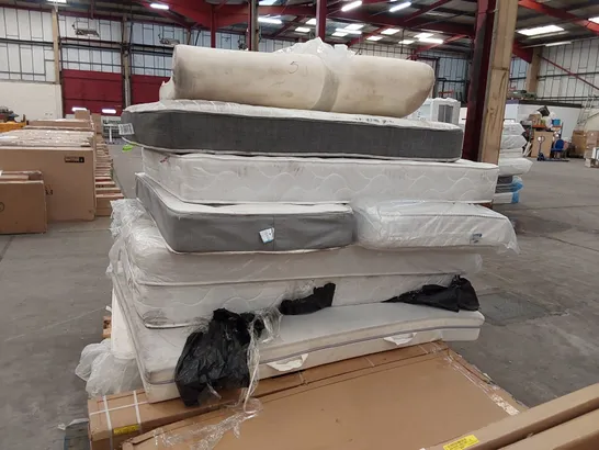 PALLET OF 9X MATTRESS OF ASSORTED SIZES AND BRANDS