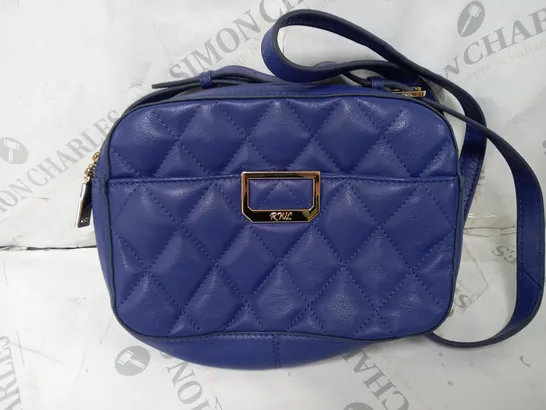 RUTH LANGSFORD QUILTED LEATHER CROSSBODY BAG IN COBALT