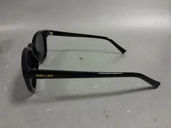 BOXED PAIR OF MELLER BLACK FRAMED GLASSES