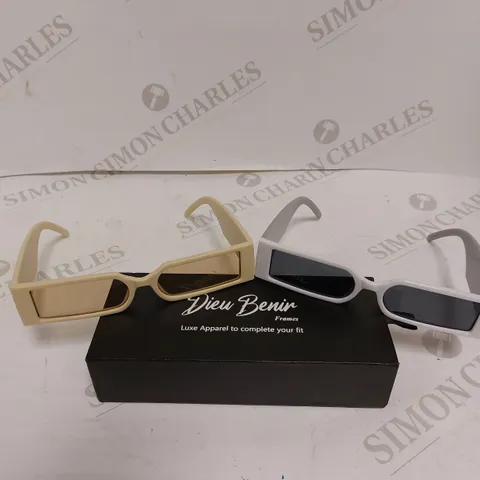 PAIR OF DIEU BENIR RETRO STYLE TINTED SUNGLASSES 