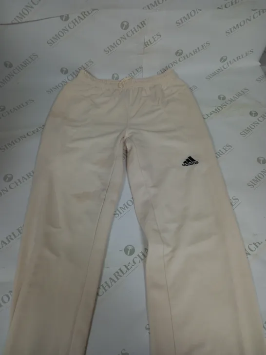 ADIDAS WHITE TRACKSUIT PANTS - UK 13-14 YEAR OLD