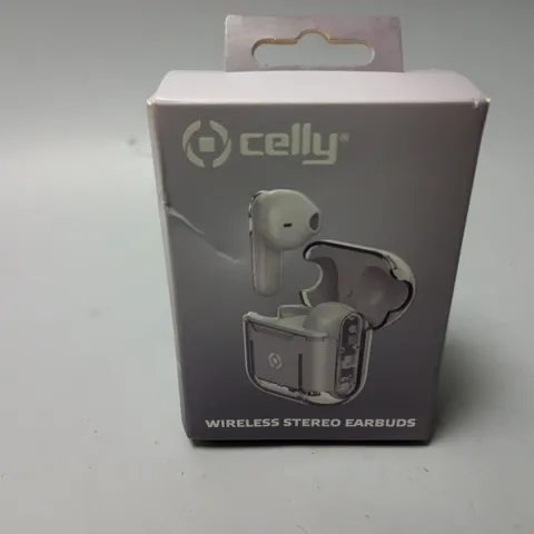 BOXED AND SEALED CELLY WIRELESS STEREO EARBUDS