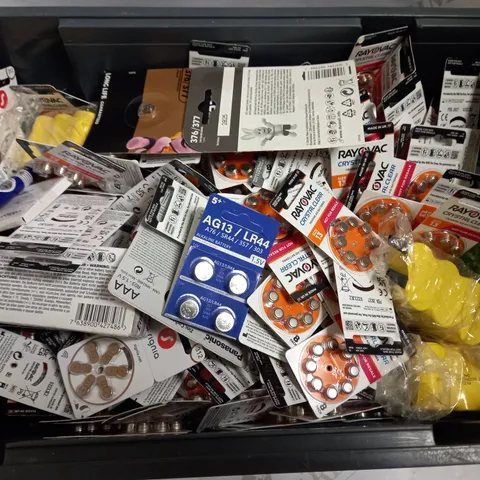 BOX OF APPROX 20 ASSORTED BATTERIES FOR VARIOUS ITEMS 