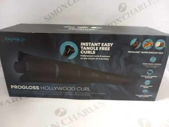 BOXED REVAMP PROFESSIONAL PROGLOSS HOLLYWOOD CURL AUTOMATIC ROTATING SYSTEM