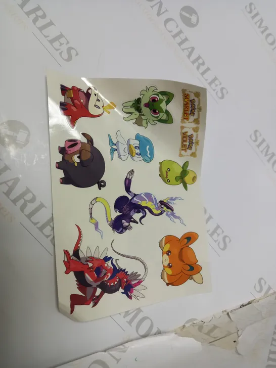 POKEMON SCARLET AND STICKERS RRP £47.99