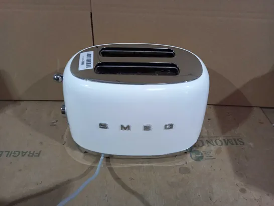 SMEG RETRO 2 SLICE TOASTER WHITE