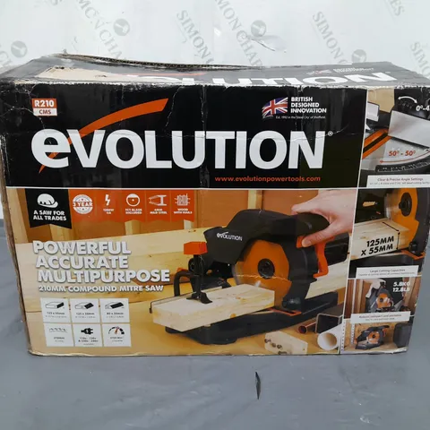 BOXED EVOLUTION MULTIPURPOSE COMPOUND MITRE SAW 