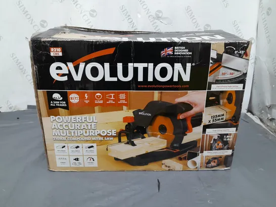 BOXED EVOLUTION MULTIPURPOSE COMPOUND MITRE SAW 