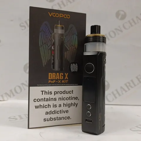 BOXED VOOPOO DRAG X PNP VAPE KIT - EAGLE BLACK 