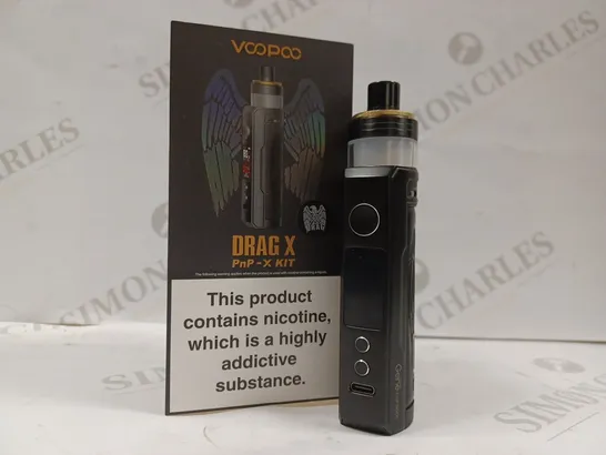 BOXED VOOPOO DRAG X PNP VAPE KIT - EAGLE BLACK 