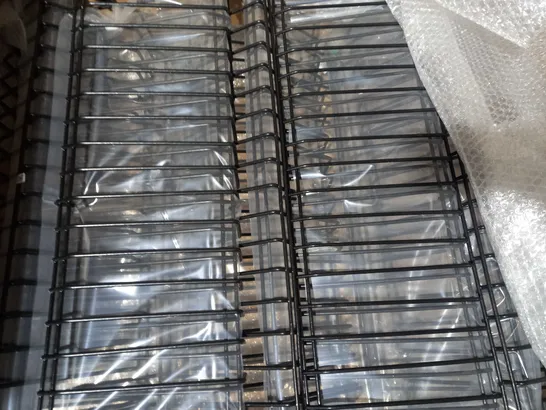 BOX OF APPROXIMATELY 5 PAIRS OF 20 SLOT WIRE RACKS