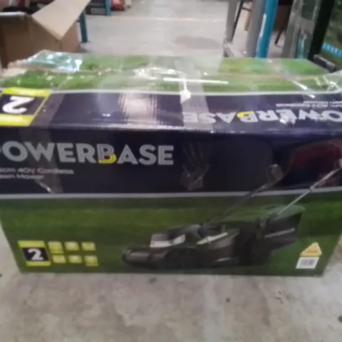 BOXED POWERBASE 34CM 40V CORDLESS LAWNMOWER 