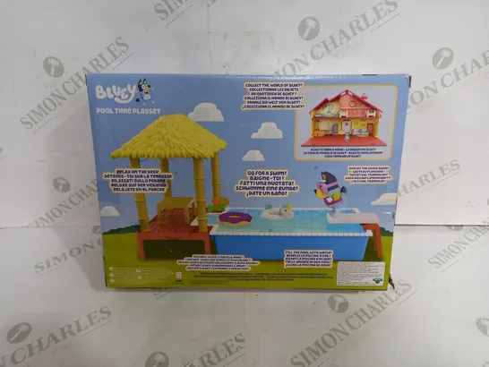 BOXED BLUEY POOL TIME PLAYSET