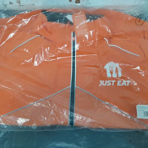 2in1 WATERPROOF OUTER SHELL JACKET IN ORANGE - LARGE