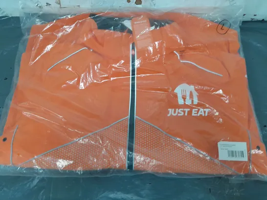 2in1 WATERPROOF OUTER SHELL JACKET IN ORANGE - LARGE