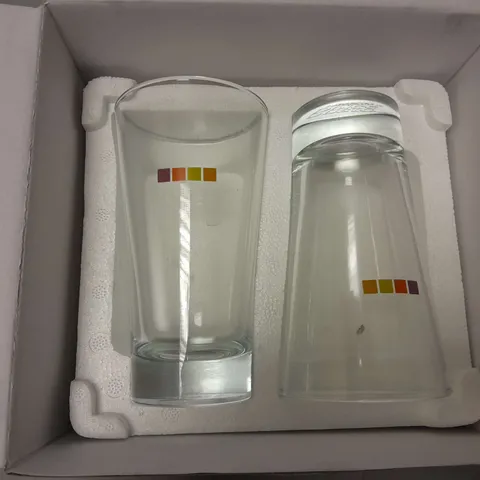 12 BOXED NESCAFE DOLCE GUSTO DUO ICE CAPPUCINO GLASSES